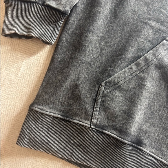 Balenciaga Charcoal Hoodie with White Logo - Picture 4 of 9